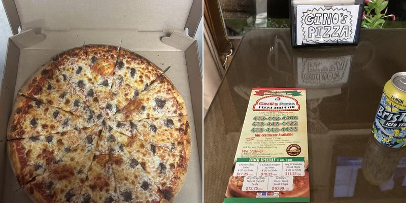 Gino's Pizza and Grill Menu