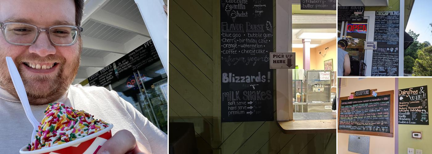 Lucky's Ice Cream Menu