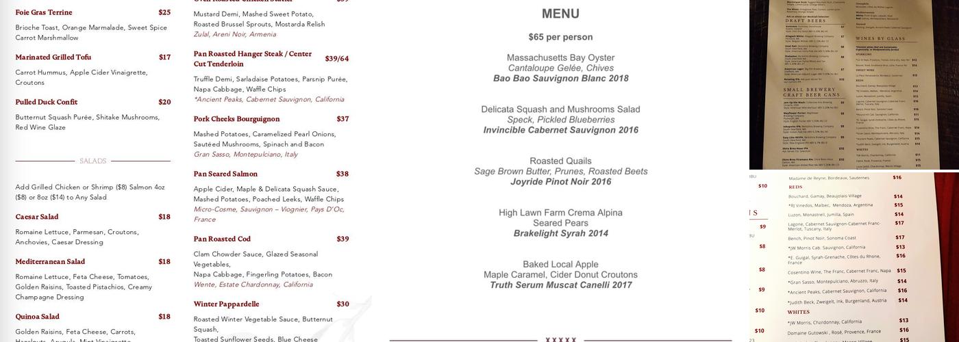 Alta Menu