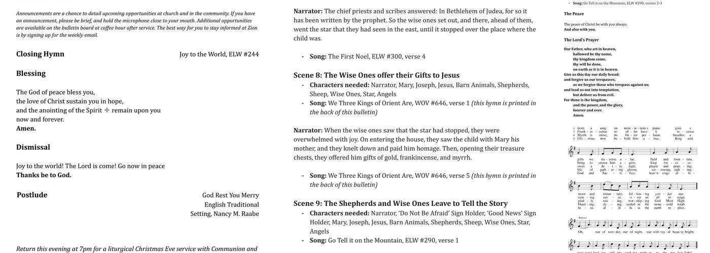 The Common Room Menu