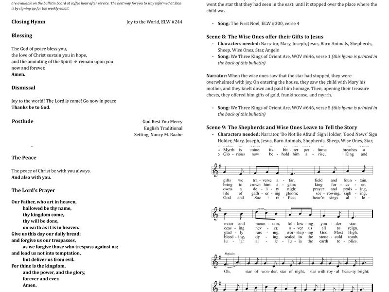 The Common Room Menu