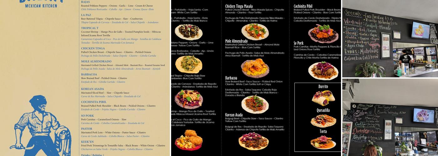 BALAM Mexican Kitchen Menu