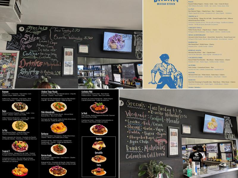 BALAM Mexican Kitchen Menu