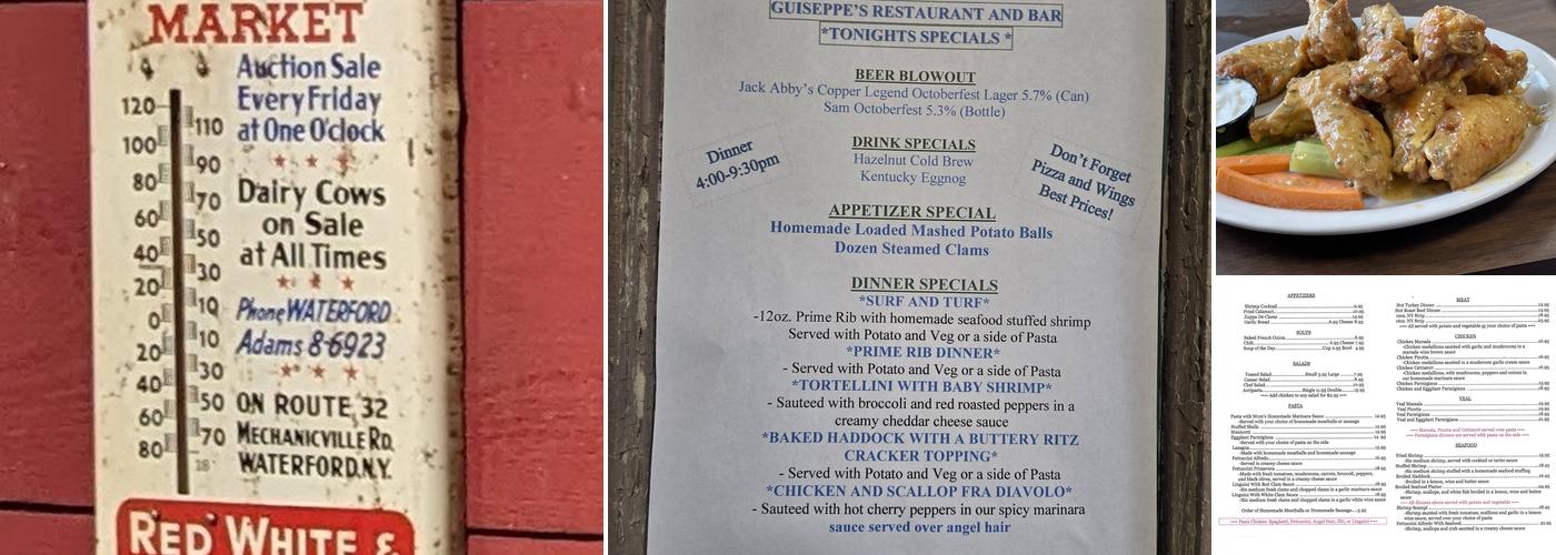Guiseppe's Menu