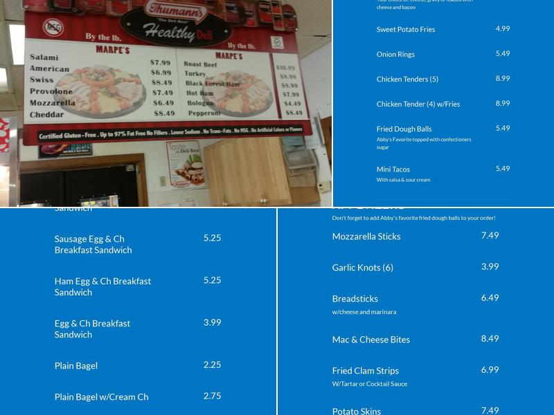 Marpe Country Store LLC Menu