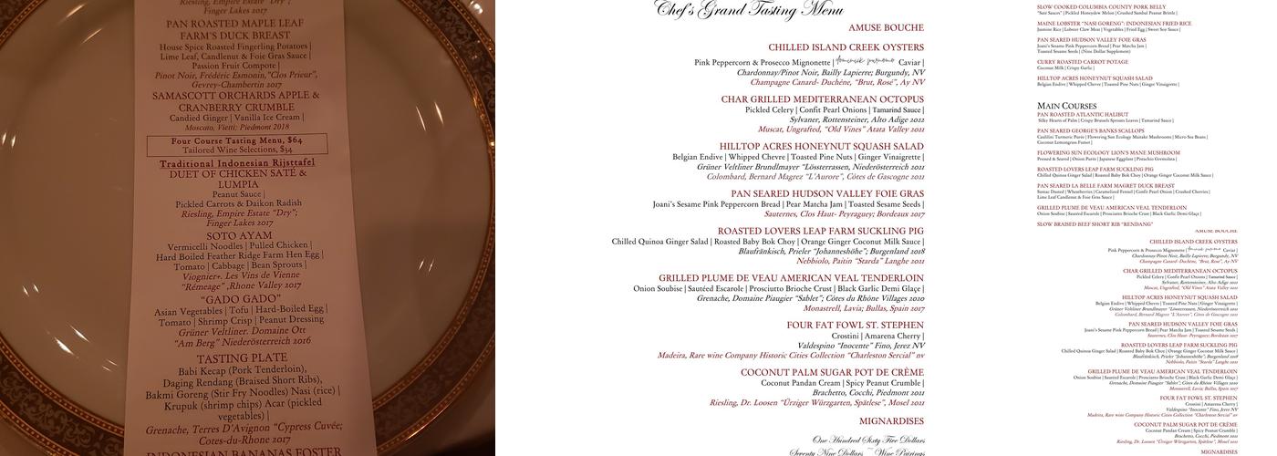 Yono's Menu