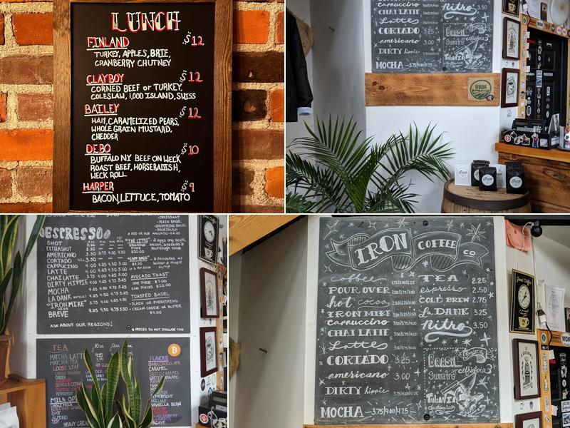 Iron Coffee Co. Menu