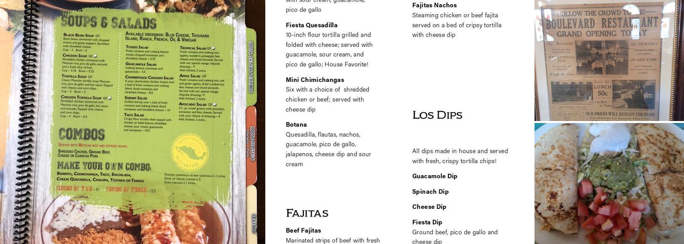 El Patron Menu