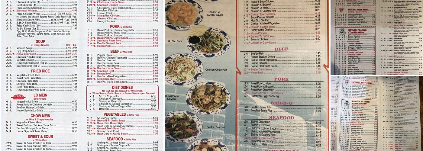 China King Menu