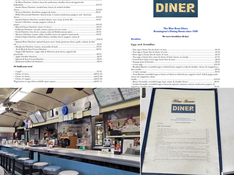 Blue Benn Menu