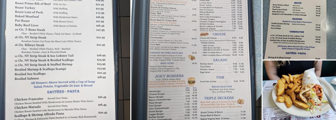 Schodack Diner Menu
