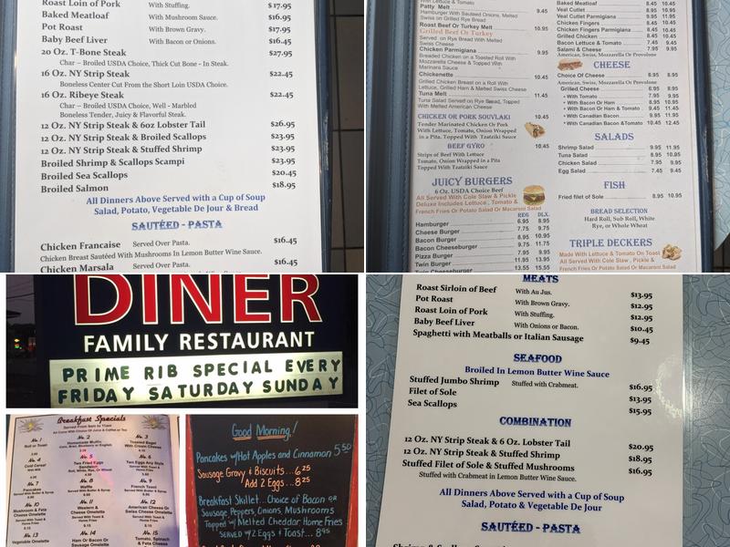 Schodack Diner Menu