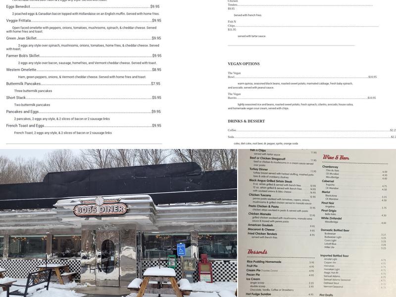 Bob's Diner Menu
