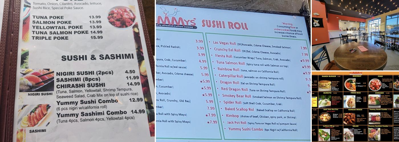 Yummy's Menu