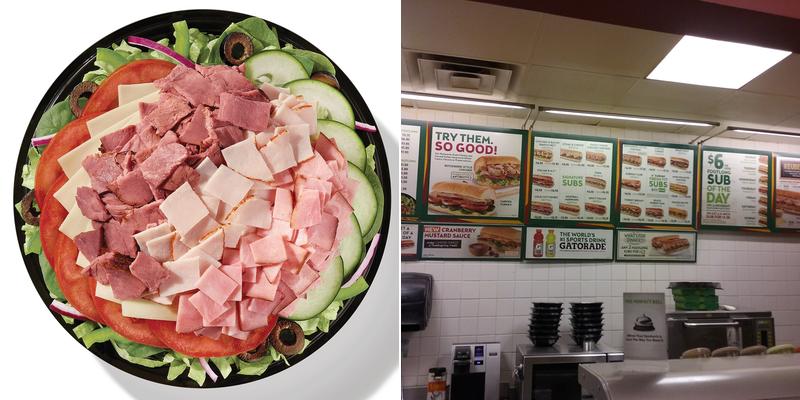 Subway Menu