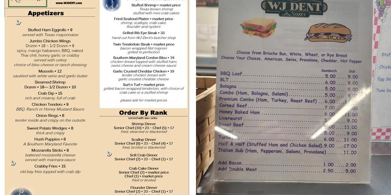 Chief's Your Neighborhood Bar Menu