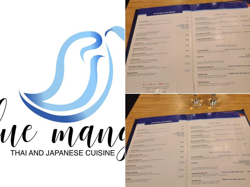 Blue Mango Menu