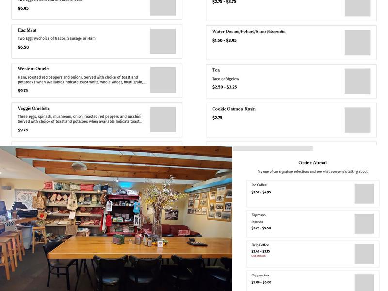 Coffee Barn Café Menu