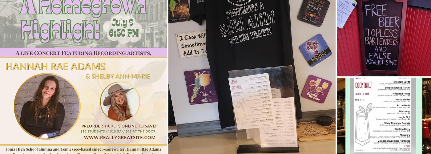 The Alibi Bar & Grill Menu