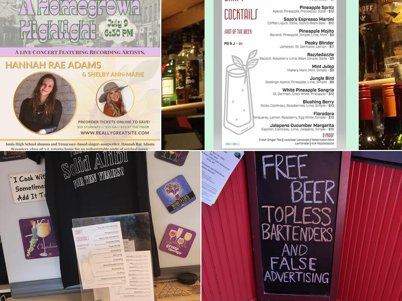 The Alibi Bar & Grill Menu