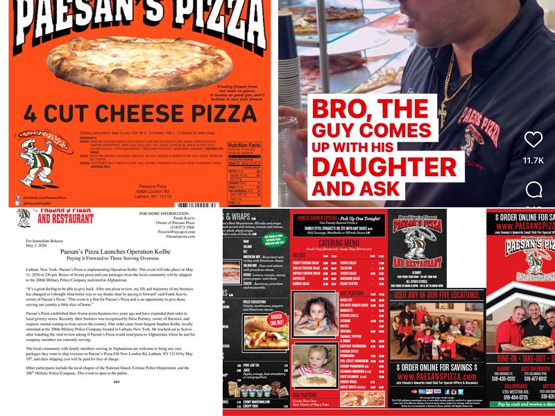 Paesan's Pizza & Restaurant Menu