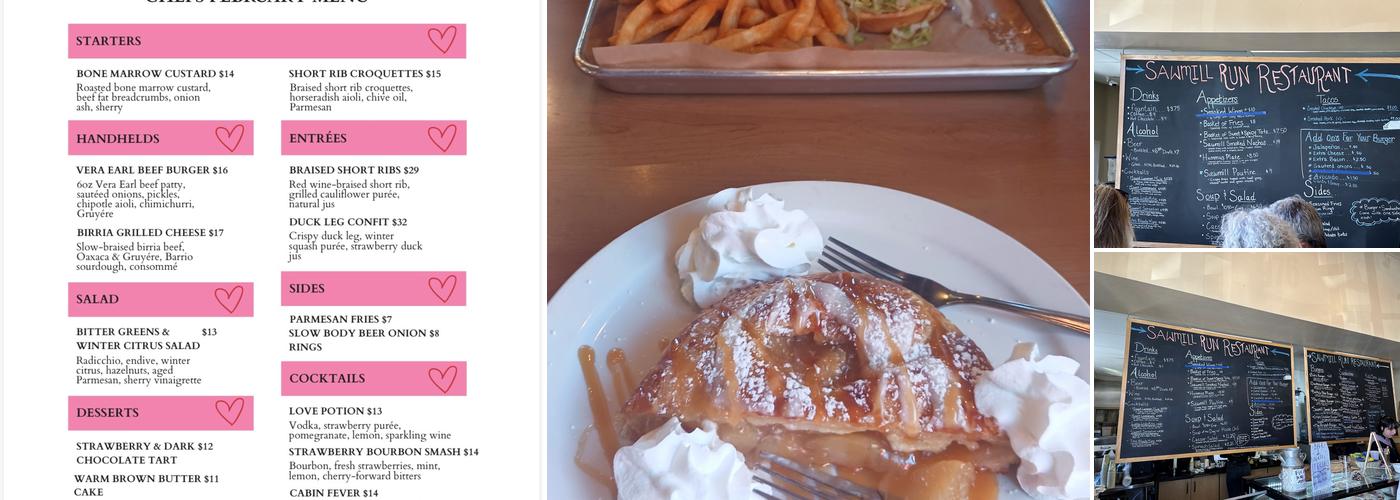 Sawmill Run Restaurant Menu