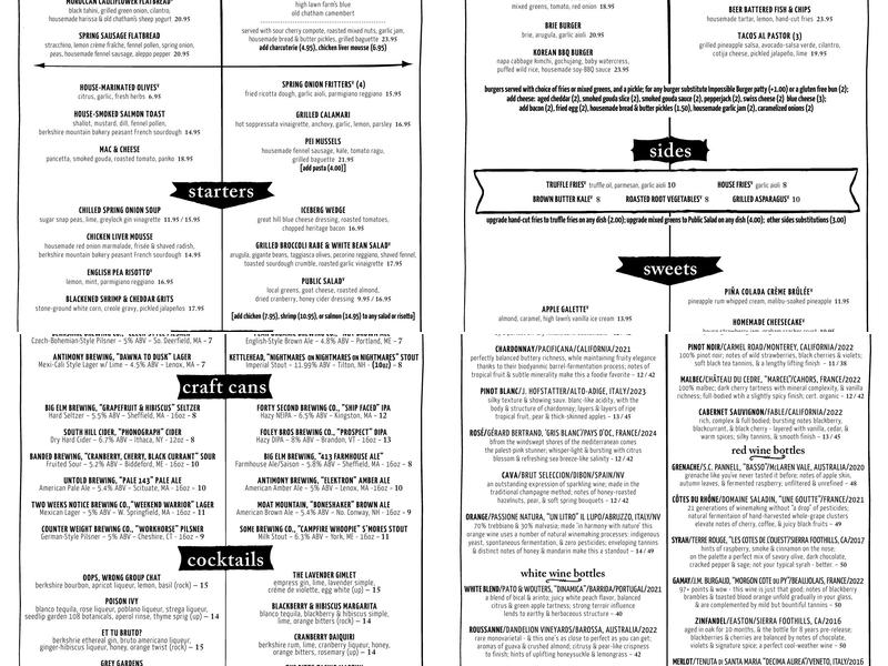 District Kitchen & Bar Menu