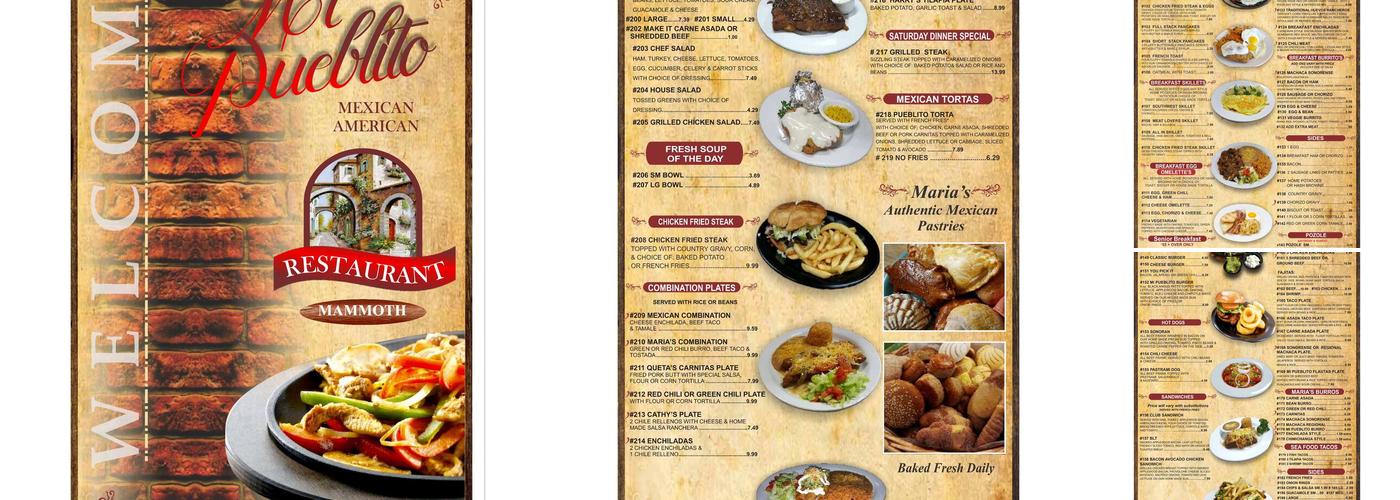 Mi Pueblito Menu