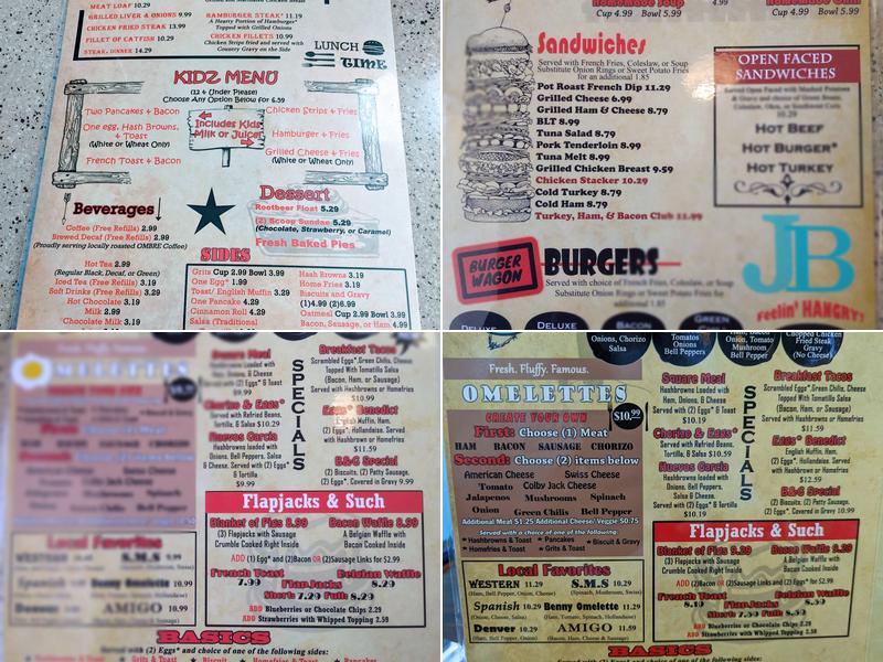 Jerry Bob's Catalina Menu