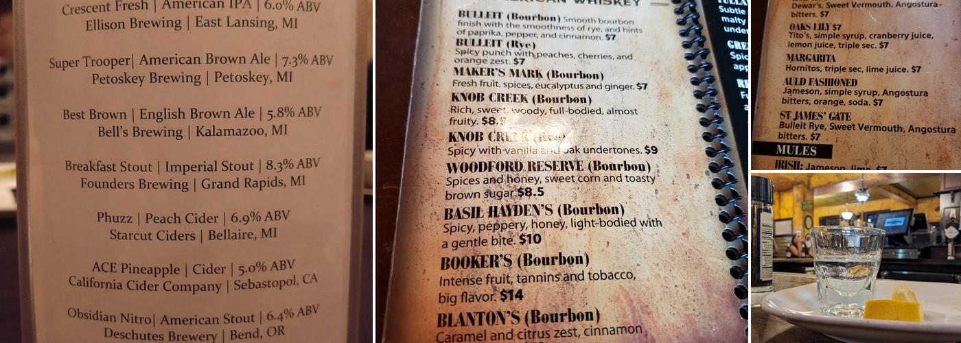 Dublin Square Menu