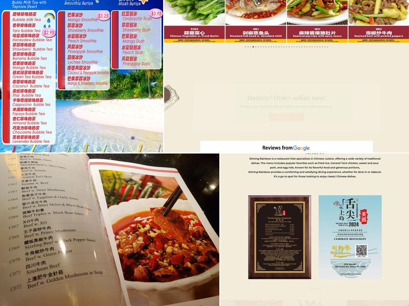 Shining Rainbow Menu