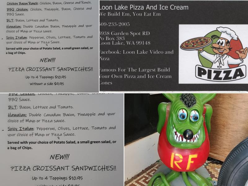 Loon Lake Pizza & Ice Cream Menu