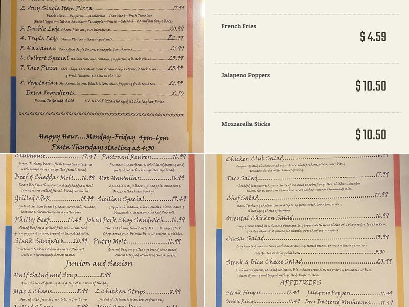 Cinola Restaurant & Lounge Menu