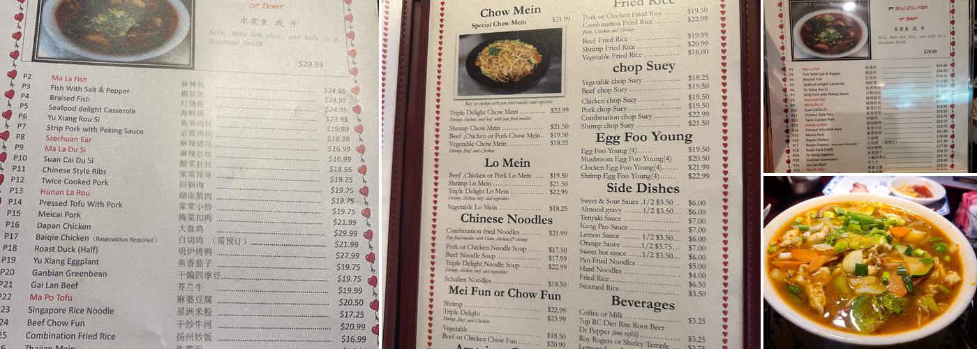 Peking North Chinese Restaurant Menu