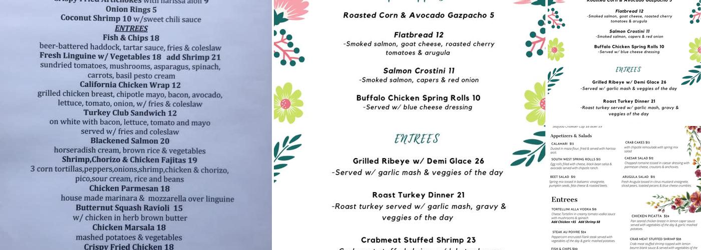 Chatham Grill Menu