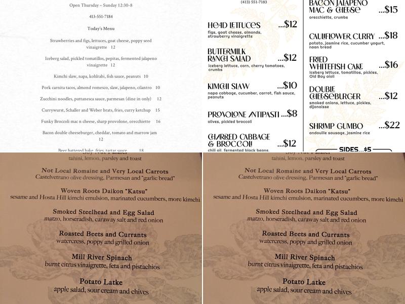 Nudel Restaurant Menu