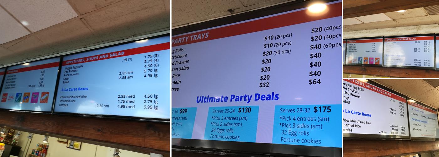 Little Chef Chinese Fast Food Menu