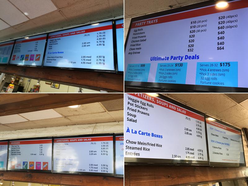 Little Chef Chinese Fast Food Menu