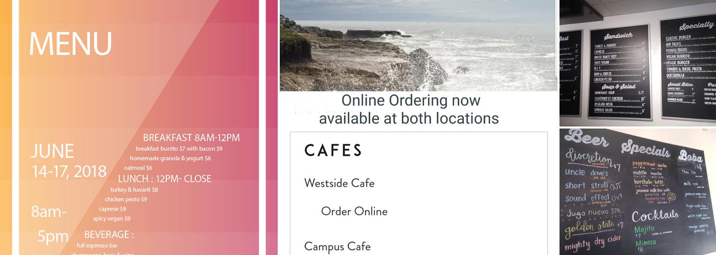 Iveta Campus UCSC Menu