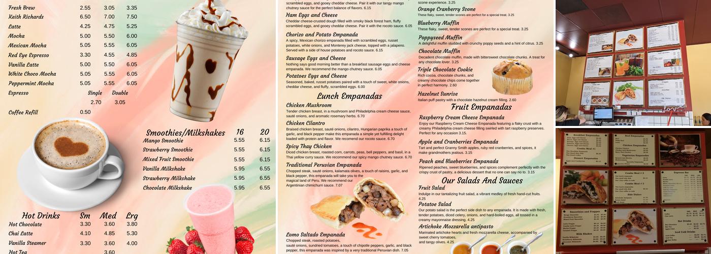 Big E Cafe Menu