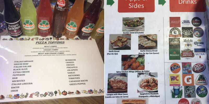 Great Scotts Pizza Menu