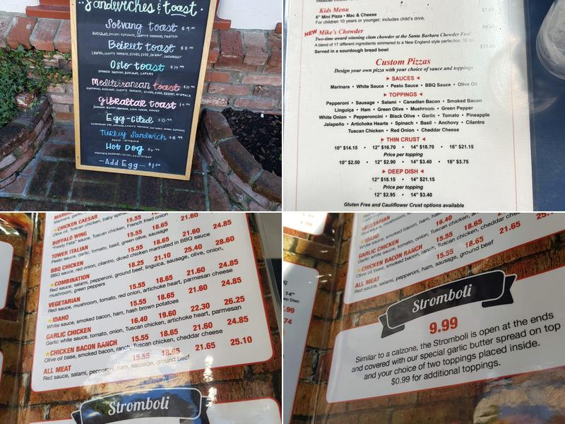 Tower Pizza Menu