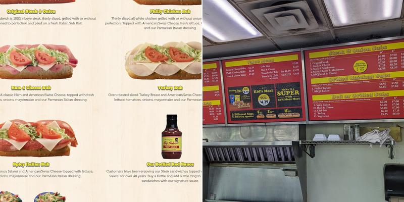 Big John Steak & Onion Menu