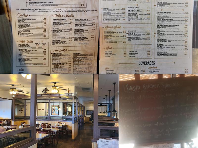 Cajun Kitchen Cafe Menu