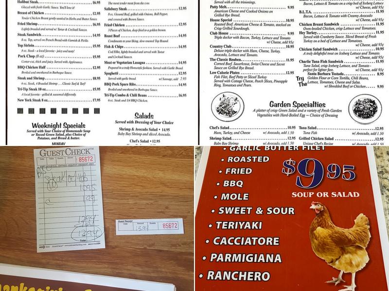 Budget Cafe Menu