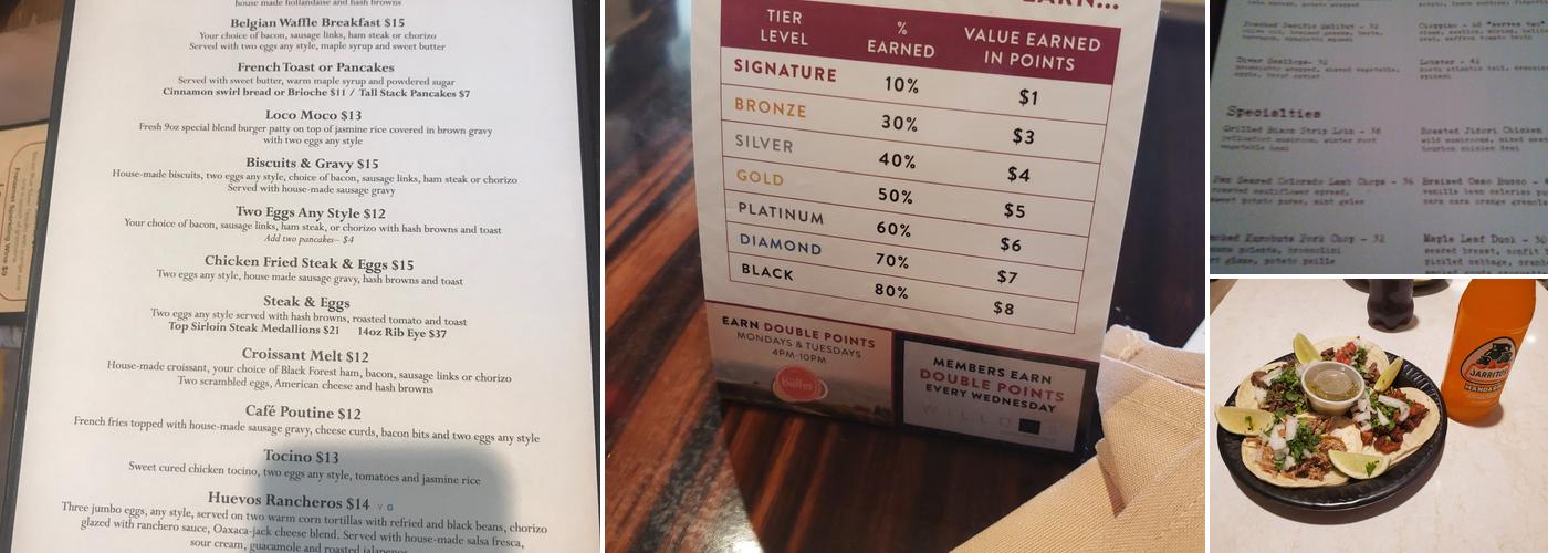 Chumash Cafe Menu