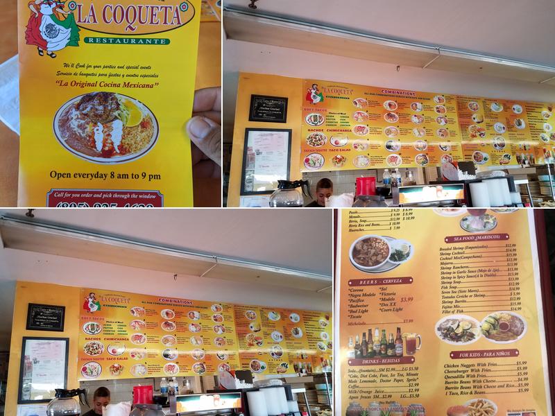 Taqueria La Coqueta Menu
