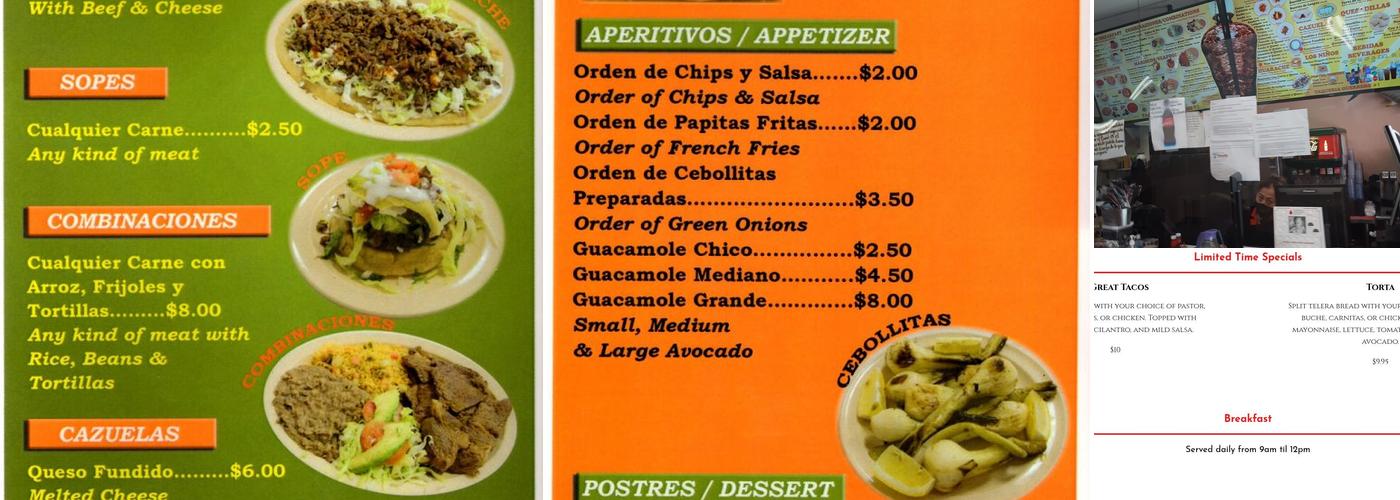 Taqueria Guerrero #1 Menu
