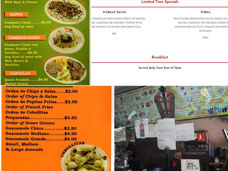 Taqueria Guerrero #1 Menu