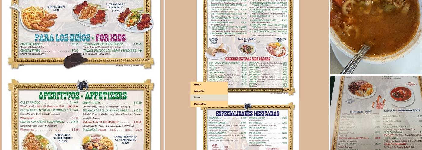 El Herradero Menu